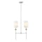 Z-Lite Emily 2 Light Island, Polished Nickel & Off White 3033-2L-PN - alternate 6